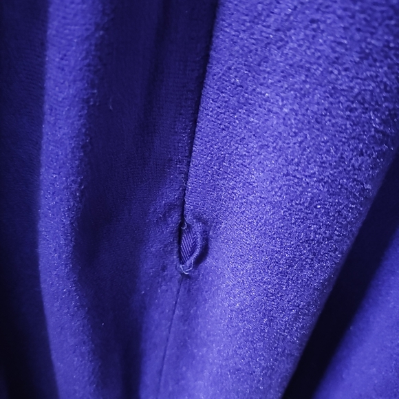 Vintage Vanity Fair Velour Sleepwear Medium Purple Floor Length Robe Kaftan - Picture 4 of 12